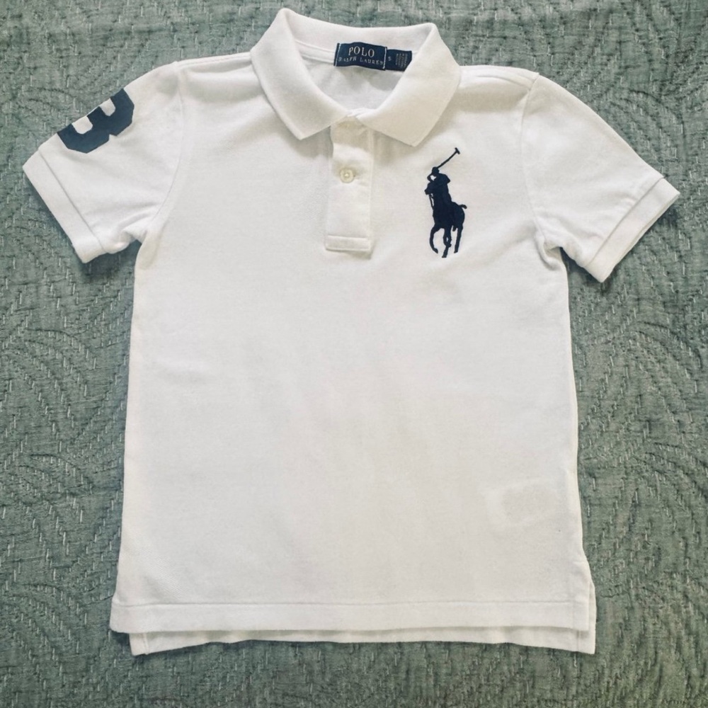 EUC- Polo by Ralph Lauren White Polo- size 5